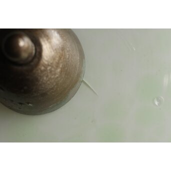 吹雪ガラス 時代二灯式照明　A046 