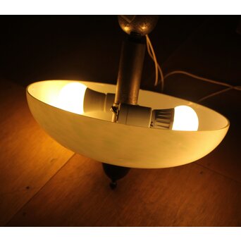 吹雪ガラス 時代二灯式照明　A046 