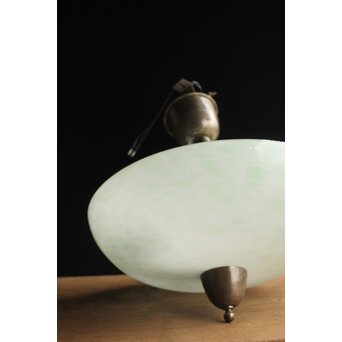 吹雪ガラス 時代二灯式照明　A046 