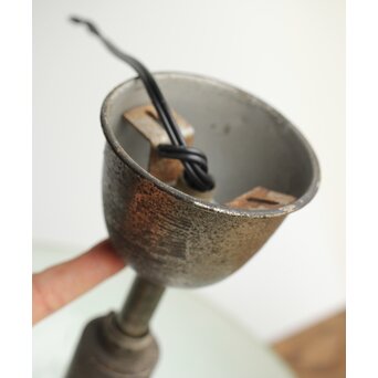 吹雪ガラス 時代二灯式照明　A046 