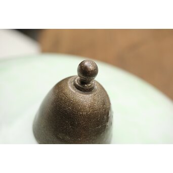 吹雪ガラス 時代二灯式照明　A046 