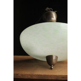 吹雪ガラス 時代二灯式照明　A046 