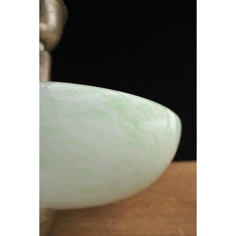 吹雪ガラス 時代二灯式照明　A046 