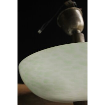 吹雪ガラス 時代二灯式照明　A046 