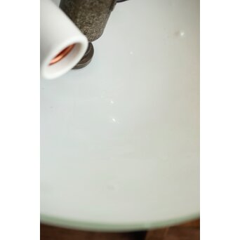 吹雪ガラス 時代二灯式照明　A046 