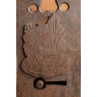 総欅 一枚板の蔵戸　W077Y 