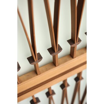 松葉組子の小型天袋系引戸 大小 4枚1組　R0244 