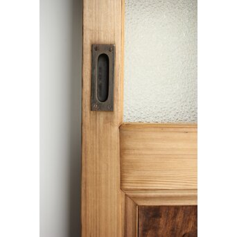 欅玉杢腰板のダイア黄色ガラスの建具 2枚1組　GD0133YD 