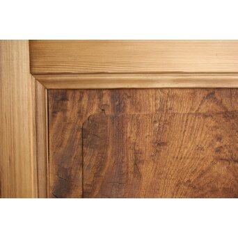 欅玉杢腰板のダイア黄色ガラスの建具 2枚1組　GD0133YD 