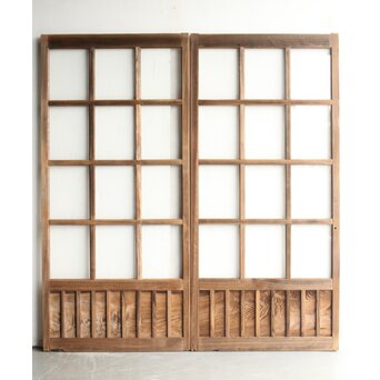 ハイサイズ クリアガラス戸 2枚1組　D188