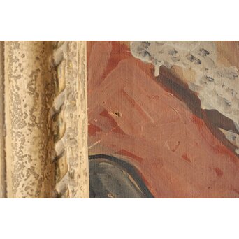 鈴木千久馬 裸婦 油彩額装　Z317 