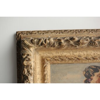 鈴木千久馬 裸婦 油彩額装　Z317 