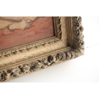 鈴木千久馬 裸婦 油彩額装　Z317 