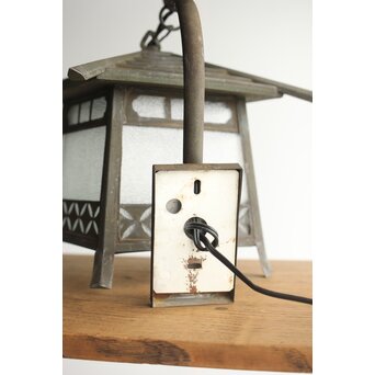 銅製灯籠 七宝紋 ブラケット照明 2個1組　A047 