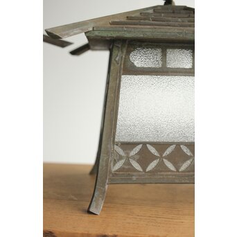 銅製灯籠 七宝紋 ブラケット照明 2個1組　A047 