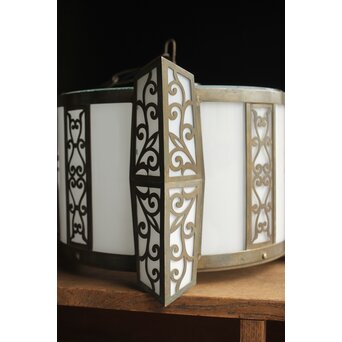 唐草紋シャンデリア照明　A048 