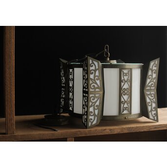 唐草紋シャンデリア照明　A048