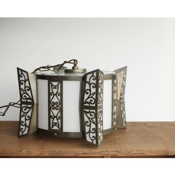 唐草紋シャンデリア照明　A048 