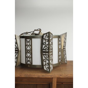 唐草紋シャンデリア照明　A048 