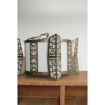 唐草紋シャンデリア照明　A048 