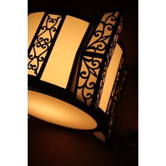 唐草紋シャンデリア照明　A048 