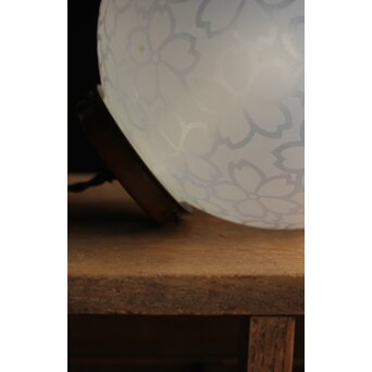 桜紋 オパールセントガラス球体照明　A049Y 