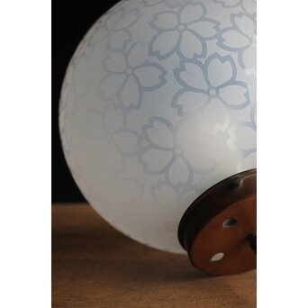 桜紋 オパールセントガラス球体照明　A049Y 