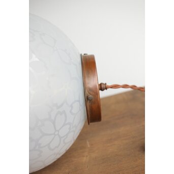 桜紋 オパールセントガラス球体照明　A049Y 