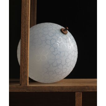 桜紋 オパールセントガラス球体照明　A049Y 