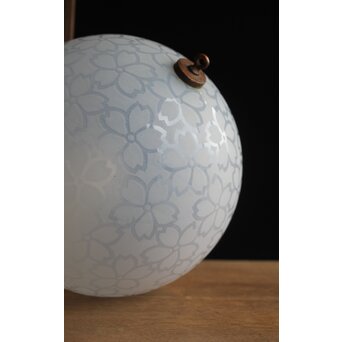 桜紋 オパールセントガラス球体照明　A049Y 