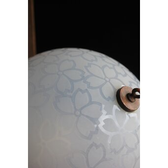 桜紋 オパールセントガラス球体照明　A049Y 