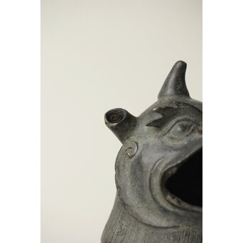 獅子麒麟 古銅香炉　M334 