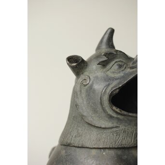 獅子麒麟 古銅香炉　M334 