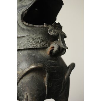 獅子麒麟 古銅香炉　M334 