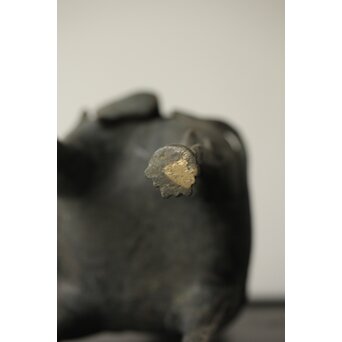 獅子麒麟 古銅香炉　M334 