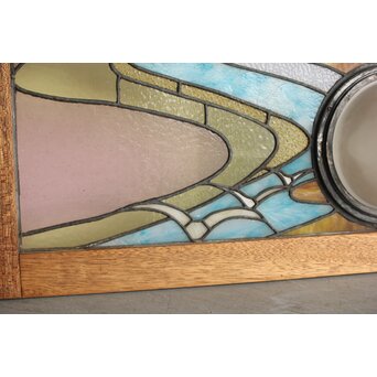 半球体照明付 ステンドガラス明り取り　GD0134 