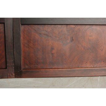 欅玉杢 黒格子戸 2枚1組　L1061 