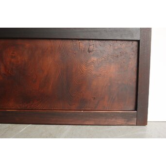 欅玉杢 黒格子戸 2枚1組　L1061 