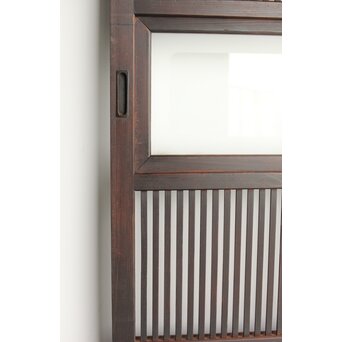 欅玉杢 黒格子戸 2枚1組　L1061 