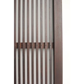 欅玉杢 黒格子戸 2枚1組　L1061 