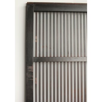 欅玉杢 黒格子戸 2枚1組　L1061 