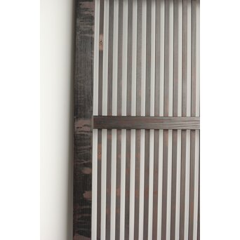 欅玉杢 黒格子戸 2枚1組　L1061 