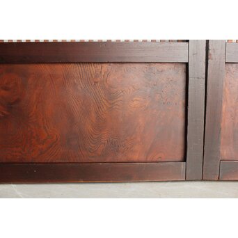 欅玉杢 黒格子戸 2枚1組　L1061 