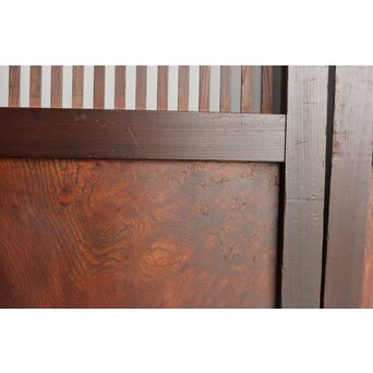 欅玉杢 黒格子戸 2枚1組　L1061 