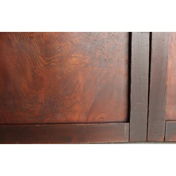 欅玉杢 黒格子戸 2枚1組　L1061 