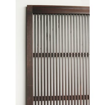 欅玉杢 黒格子戸 2枚1組　L1061 