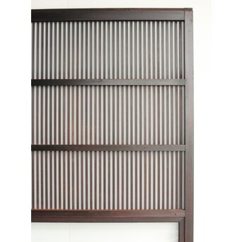 欅玉杢 黒格子戸 2枚1組　L1061 