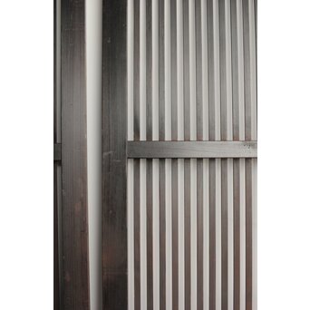 欅玉杢 黒格子戸 2枚1組　L1061 