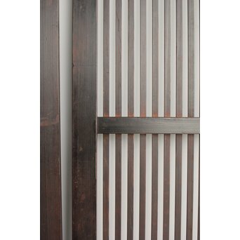 欅玉杢 黒格子戸 2枚1組　L1061 