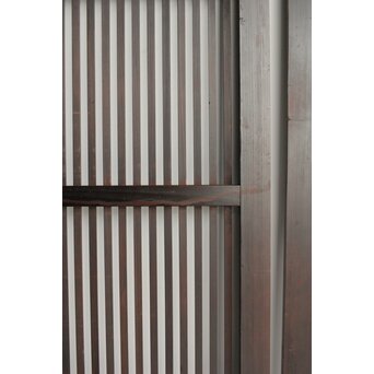 欅玉杢 黒格子戸 2枚1組　L1061 